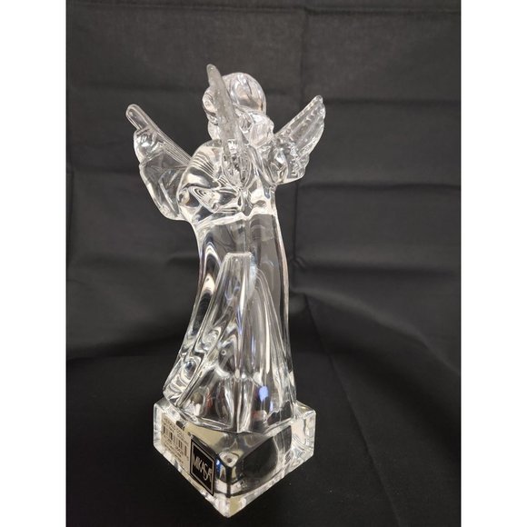Mikasa Crystal Clear Glass Angelic Mandolin Figurine - Picture 3 of 8